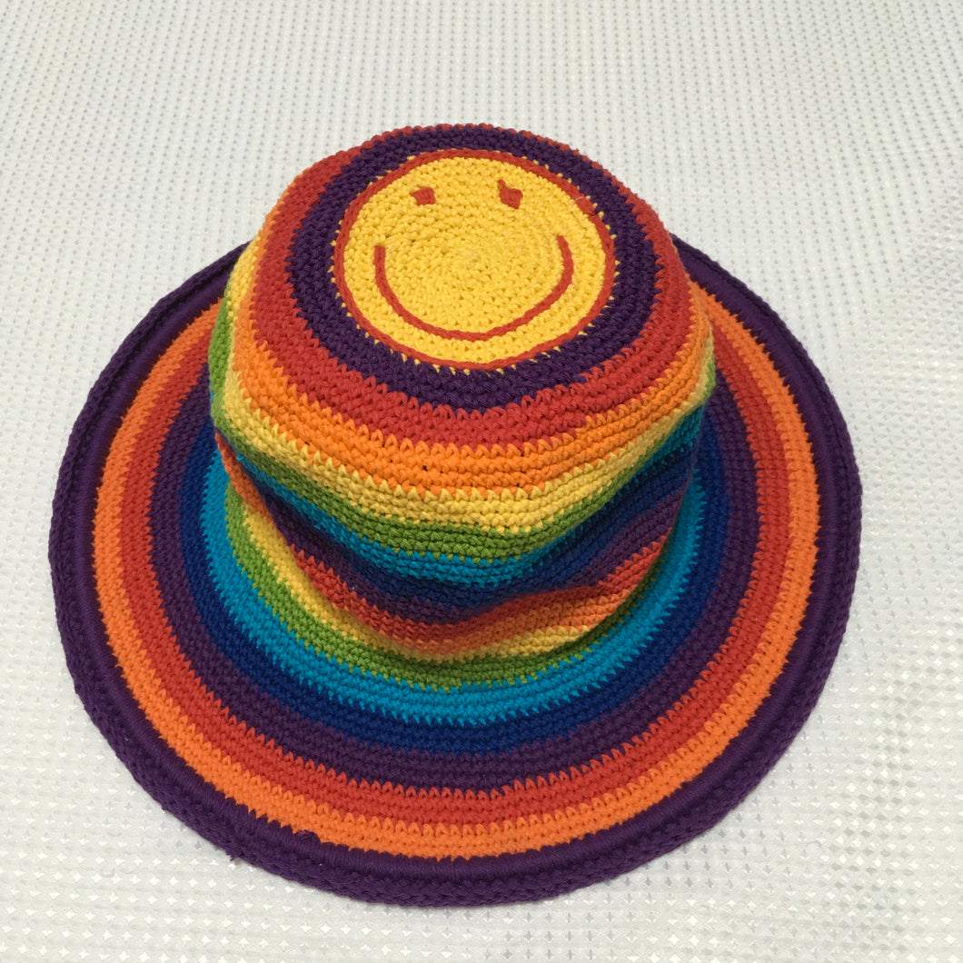 Crochet Rainbow Hats Medium