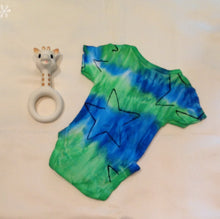 Tie Dye Body Suit One Piece  Blue Green Combination Size 00000