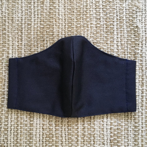 ADULT FACE MASK Triple Layer with Pocket and Nose Wire Navy