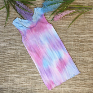 Tie Dyed Singlet Unicorn Purple/Blue/Pink size 000-6 years