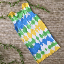 Tie Dyed Singlet Blue/Green/Yellow/White size 00-8 years