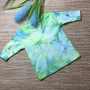 Tie Dyed T-Shirt Long Sleeve Blue/Green/ Baby sizes 00000-1