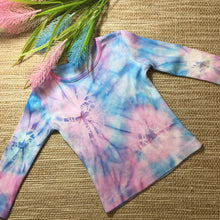 Tie Dye T-Shirt Long Sleeves Unicorn Pink/Blue Baby sizes 00000-1