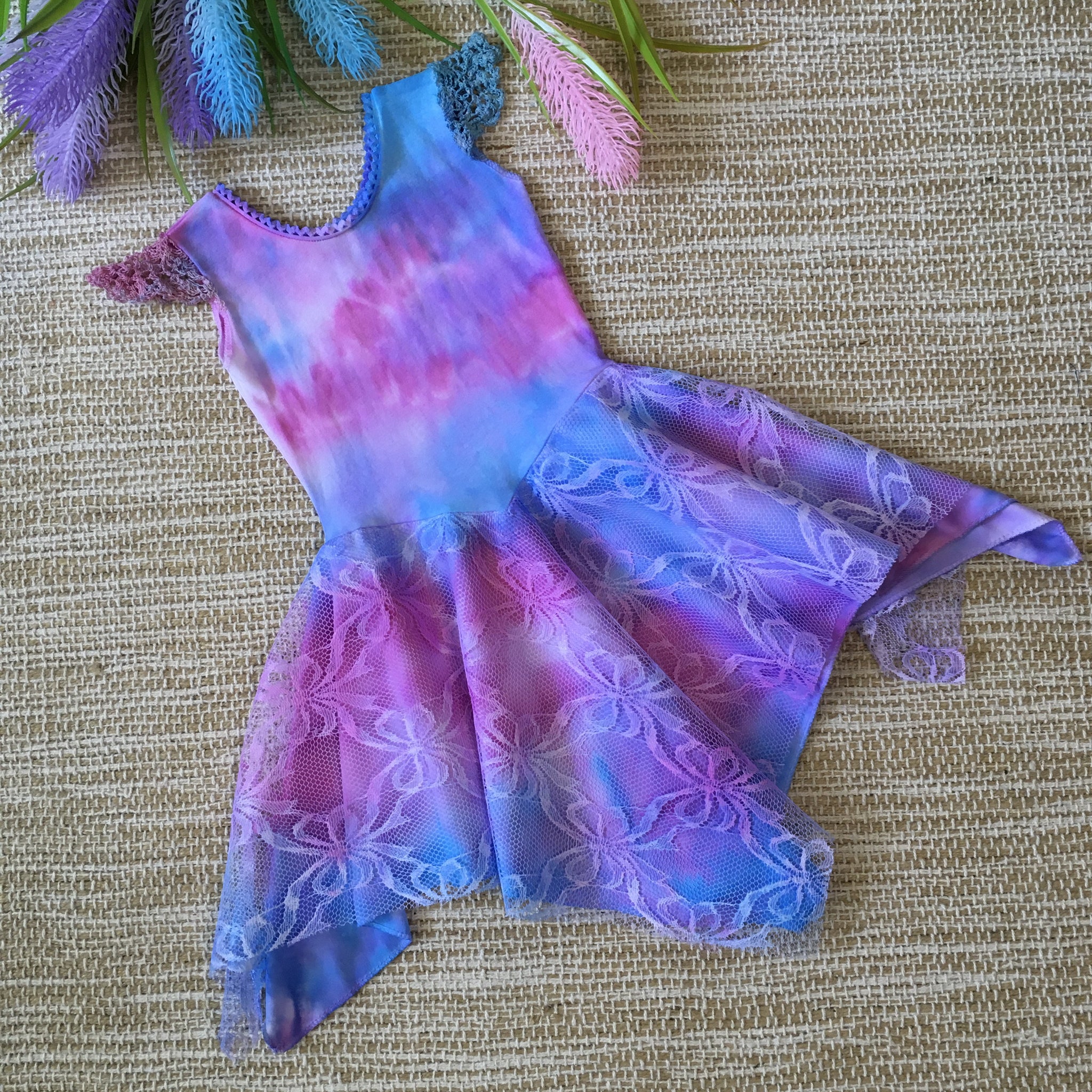 Tie Dye Fairy Dress Unicorn Baby Size 00, 0, 1 Rainbow Princess Au Tie Dye Fairy Dress Unicorn Baby Size 00, 0, 1 Rainbow Princess Au
