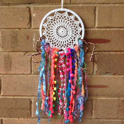 Dreamcatcher Boho Crochet Colorful 16cm