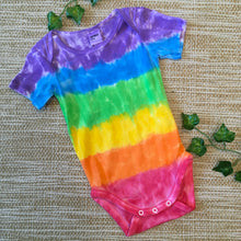 Rainbow Tie Dye Bodysuit One Piece Purple Top  Baby Size 00-0-1