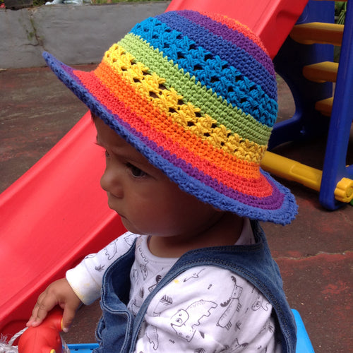 Crochet Rainbow Hats Small