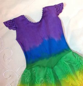 Rainbow Princess Fairy Dress PURPLE Top Baby size 00-1