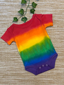 Rainbow Tie Dye Baby Bodysuit Onepiece
